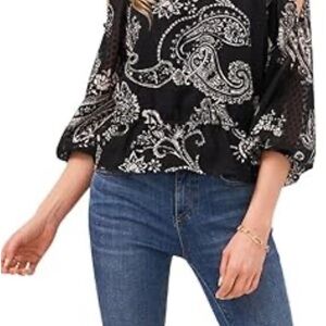 NWT! Vince Camuto Paisley Top - XL